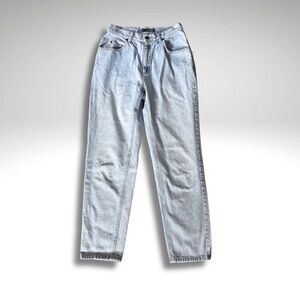 Vintage Liz Claiborne High Rise Mom Jeans Light Wash Straight Leg Denim 8 S